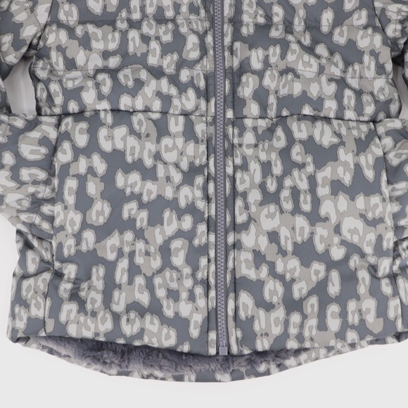 New The North Face Medium 10/12 Youth Girls Mossbud Swirl Jacket Grey - Picture 10 of 16